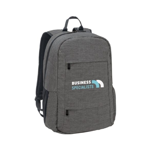 92098_133-logo BUSINESS. 300D recycled polyester laptop backpack
