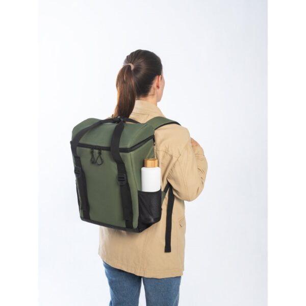 ROMA L. Thermal backpack padded in recycled polyester 600D ripstop 16 L