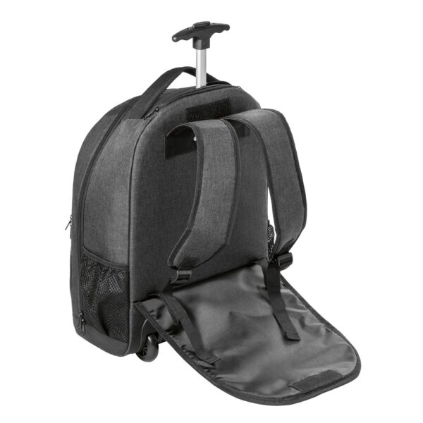 EINDHOVEN. Trolley backpack for laptop 15'6'' in 600D high-density polyester