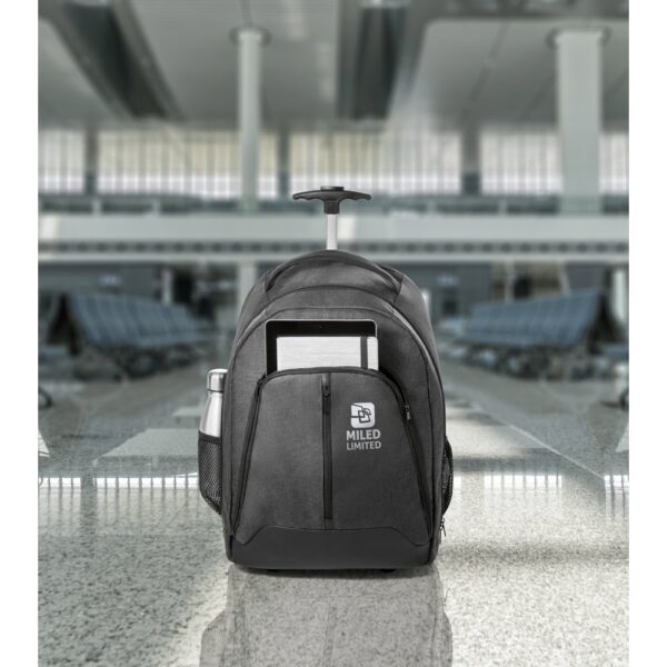 EINDHOVEN. Trolley backpack for laptop 15'6'' in 600D high-density polyester
