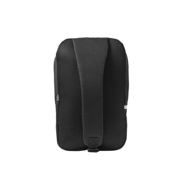 DELFOS. 300D recycled polyester and 600D recycled polyester single strap backpack, with 210D recycled polyester lining