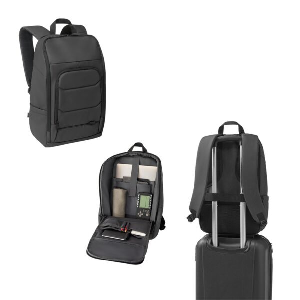 TOULON. 600D recycled polyester high-density water-resistant notebook backpack 16"