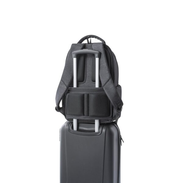 92195_133-c RE-BOSTON. Water-resistant 2Tone recycled nylon laptop backpack with 210D compartment