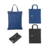 92328_set SIENA. Foldable bag in cotton (50%), recycled cotton (30%) and polyester (20% rPET) (140 g/m²)