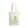 92331_150-logo GIRONA. Cotton (50%), recycled cotton (30%) and polyester (20% rPET) bag (220 g/ m²)