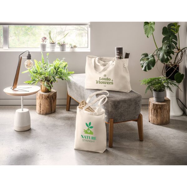 GIRONA. Cotton (50%), recycled cotton (30%) and polyester (20% rPET) bag (220 g/ m²)