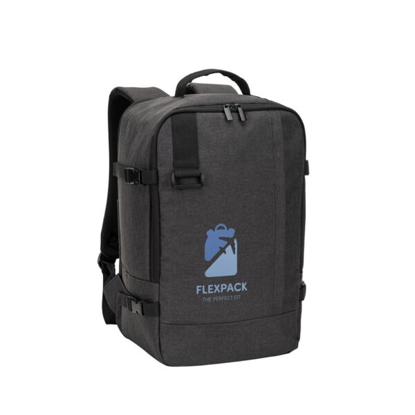 92361_133-logo CIES. Backpack made from high-density 600D recycled polyester, meeting airline size requirements