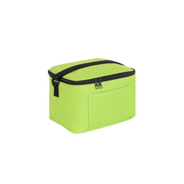 CANCUN. Thermal bag in 600D recycled polyester with adjustable webbing strap 7 L