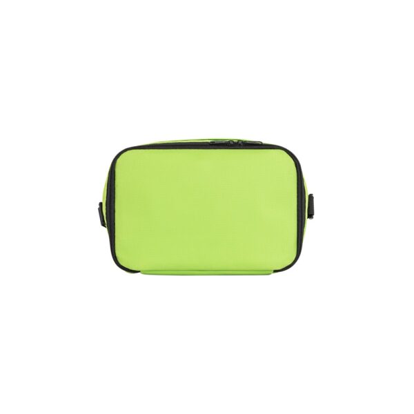 CANCUN. Thermal bag in 600D recycled polyester with adjustable webbing strap 7 L