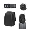 YANGON BPACK. Anti-theft backpack, in twill with water-repellent coating and high-density 600D recycled polyester, for 17'3" laptop
