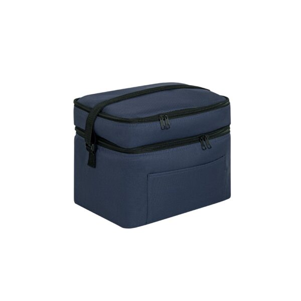 CANCUN LARGE. Thermal bag in 600D, recycled polyester, with adjustable webbing strap 14 L
