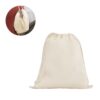92398_set DAHAB. 100% cotton drawstring bag (140 g/m²)