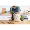 BELIZE. 100% organic cotton drawstring bag (140 g/m²)