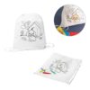 92619_set DRAWS. Children's drawstring bag for colouring (80 g/m²)