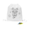 92621_106 GLENCOE. Children's colouring drawstring bag