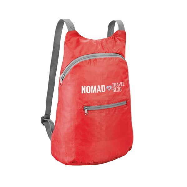 BARCELONA. 210D ripstop polyester foldable backpack