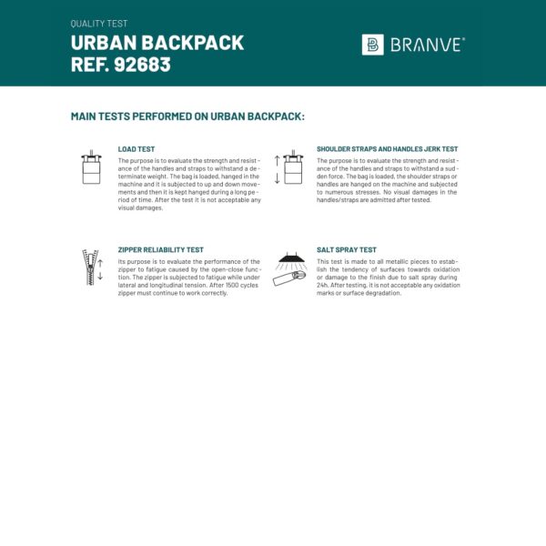 URBAN BACKPACK. 14'' laptop backpack in soft shell and tarpaulin