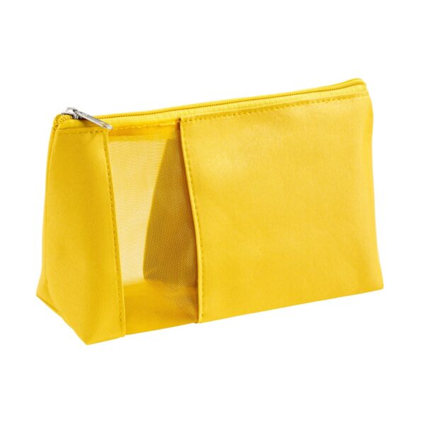ANNIE. Microfibre and mesh cosmetic bag