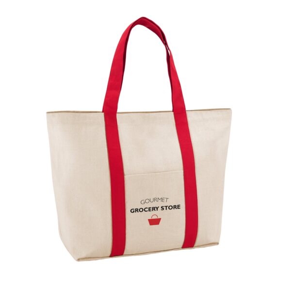 VILLE. 100% cotton canvas bag with front and inside pocket (280 g/m²)