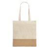 92882_160-a MERCAT. 100% cotton bag (160 g/m²) with imitation jute details