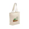 92926_150-logo HACKNEY. 100% cotton bag with zipper (280 g/m²)