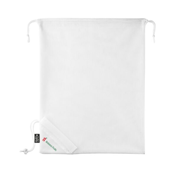 BOLZANO. Foldable bag made of mesh and 190T recycled polyester (100% rPET)