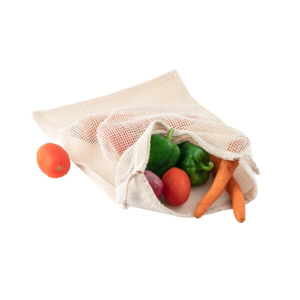 NAPOLI. 100% cotton bag (120 g/m²) with 100% cotton mesh on the front (100 g/m²)