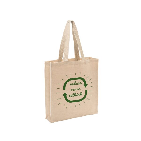 PADOVA. Juco bag (275 g/m²) with inner pocket in 100% cotton (120 g/m²)