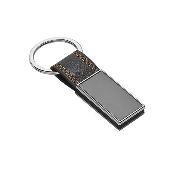 BALE. Metal and PU keyring