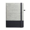 93268_103-a ROUSSEAU. A5 notepad in straw fibre and cotton canvas with lined pages