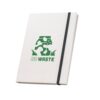 MILKY. A5 notebook with rigid cover in 100% recycled paper