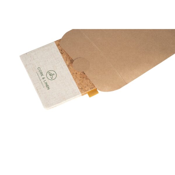 KLEE. A5 notebook in cork and linen with lined sheets