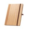 93281_160 ORWELL. A5 notebook in bamboo and cork sheets with lined sheets