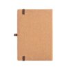 93281_160-b ORWELL. A5 notebook in bamboo and cork sheets with lined sheets