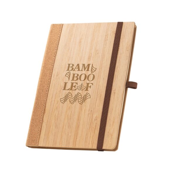 ORWELL. A5 notebook in bamboo and cork sheets with lined sheets