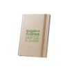 93286_160-logo DICKINSON. A5 hardcover notebook made of sugar cane paper (80% sugar cane) with lined pages