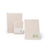 93288_a-logo ORGANIC SEMI-RIGID. A5 notepad with semi-rigid cover made from organic elephant matter (80%)