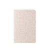 93291_150-a ORGANIC SOFT. A6 notepad with flexible cover made from organic elephant matter (80%)