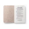 93293_160-c TEAPAD SOFT. A6 notepad with flexible cover made from tea leafs waste (65%)