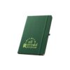 93297_129-logo ANNE. A5 notebook in recycled polyester (100% rPET) with lined pages
