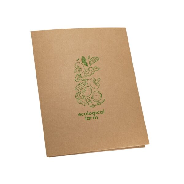 93463_160-logo PUZO. A4 100% recicled paper document folder (400 g/m²)