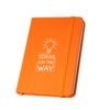93487_128-logo HEMINGWAY. A5 PU notepad with plain sheets