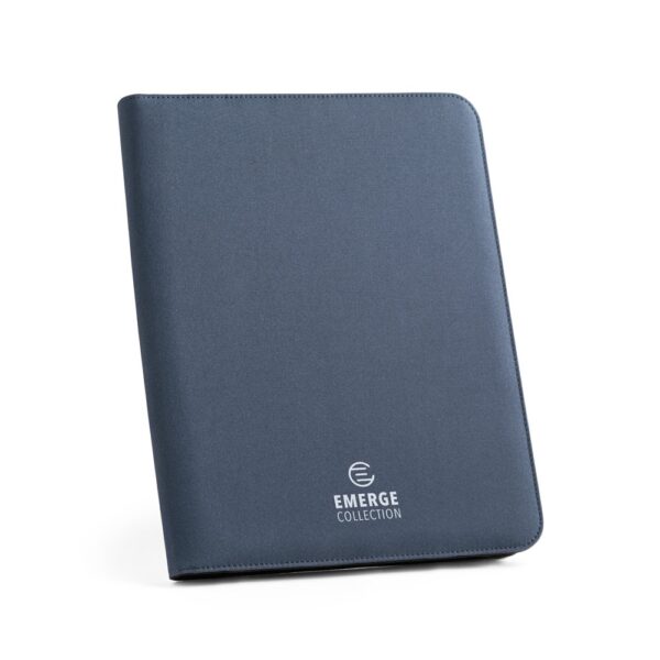 EMERGE FOLDER. A4 folder in recycled polyester (100% rPET) 300D with zipper
