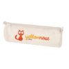 93607_150-logo SCHOOLI. 100% cotton canvas pencil case (290 g/m²) with a cylindrical design