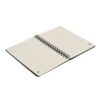93635_133-b MISHIMA. A5 notebook with semi-hard cover in recycled felt (100% rPET) with rings and lined pages