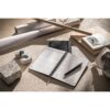 93635_amb MISHIMA. A5 notebook with semi-hard cover in recycled felt (100% rPET) with rings and lined pages