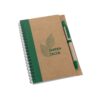 93715_109-logo ASIMOV. B6 spiral-bound notepad with plain