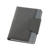 93788_113 RUSSEL. PU and polyester fabric cover with A5 notebook with plain pages