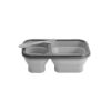 DILL. Lunch Box. Retractable hermetic box in silicone and PP (480 and 760 mL)