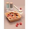 PEPPER. Square bamboo salad bowl